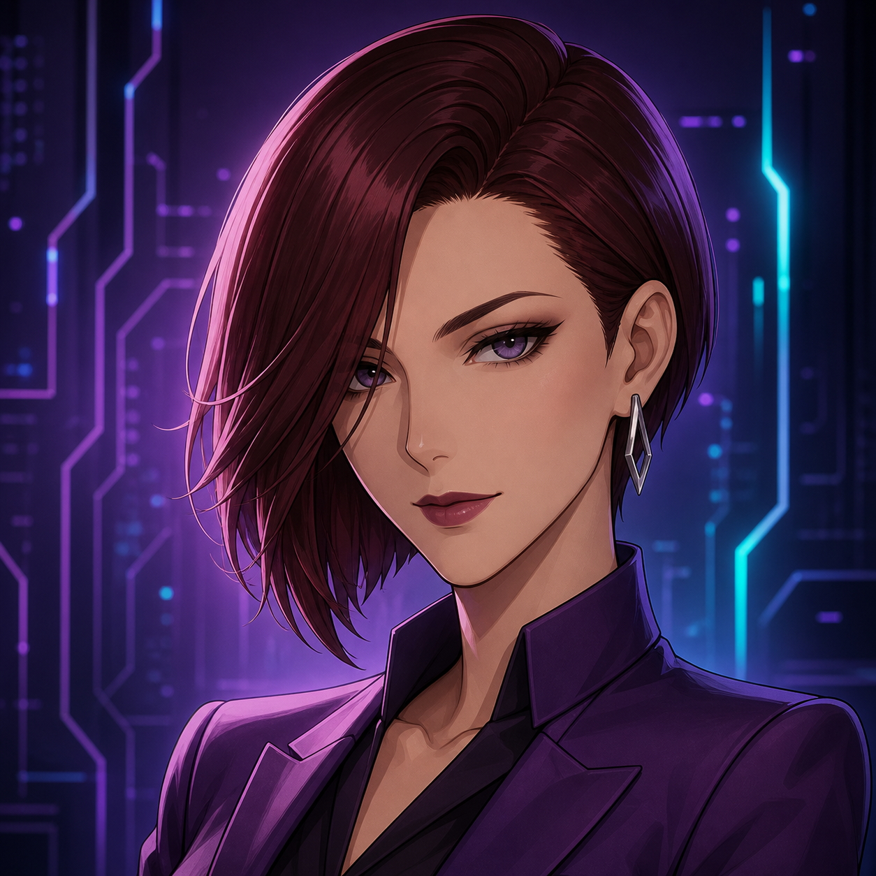 Stylized portrait of Ashely Lincoln, Chief Executive Officer